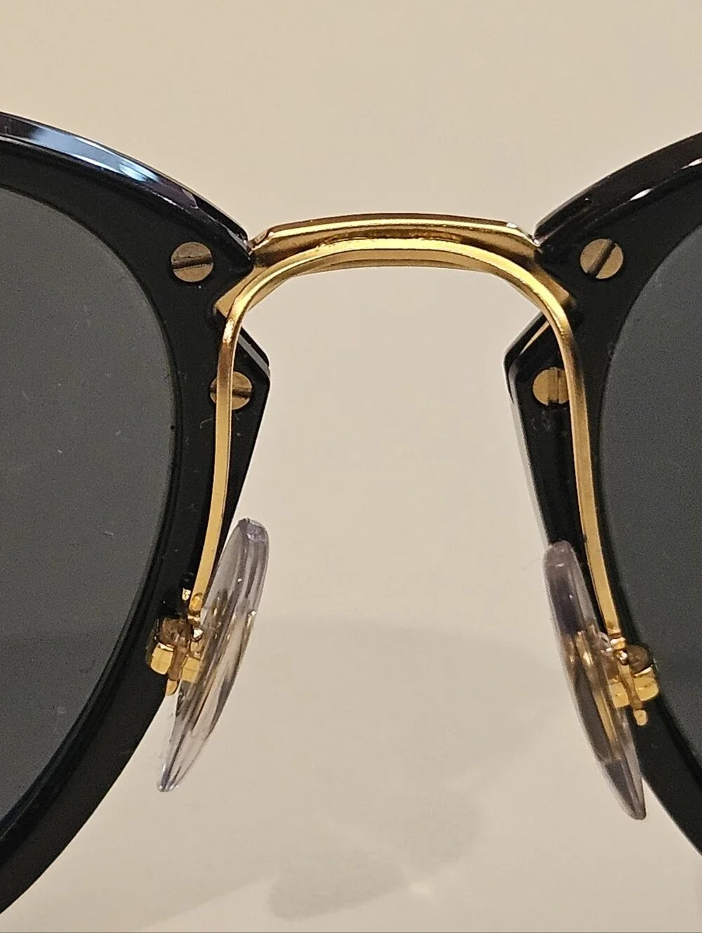RAY-BAN RB 4451 6306/58 53-20 145 P Black & Gold Sunglasses Polarized Lenses